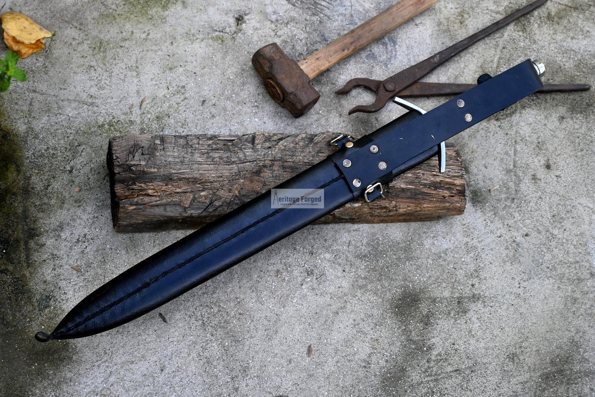MINI VIKING SWORD/19 inches Long Blade hand forged Sword/Leaf spring of truck/Rosewood Handle/Sharpen/Tempered/Ready to use/knife/knives
