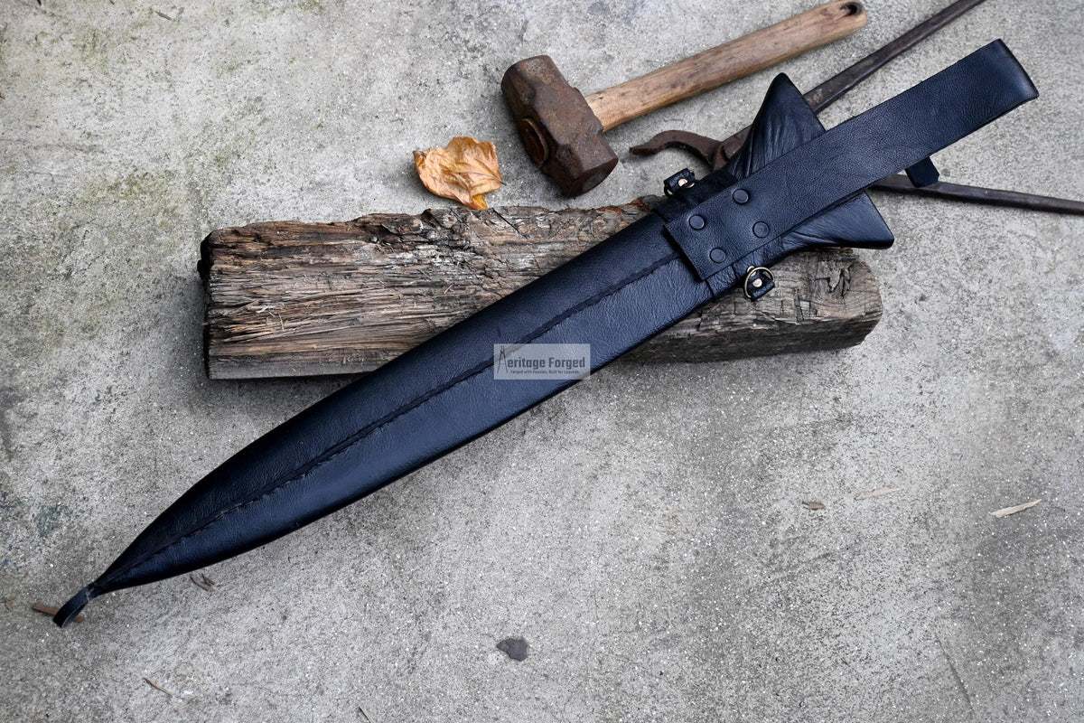 KRIS SWORD/21 inches long Blade handmade sword/ Real working machete/ Historical Machete/Best for Heavy duties/Carbon steel/Sharp