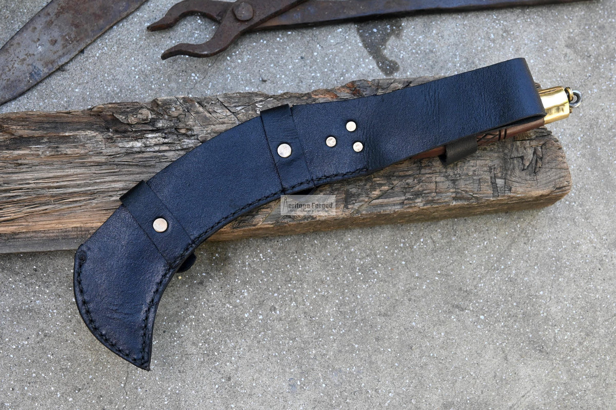 SICKLE KNIFE/Traditional Nepalese knife/Farmer Sickle /Leaf spring of truck/Rosewood Handle/Sharpen/Tempered/Ready to use/knife/knives