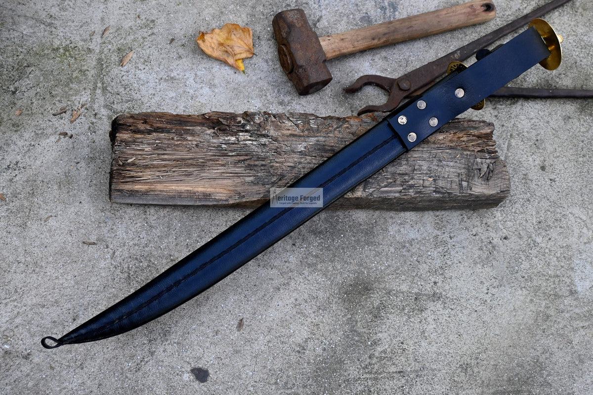 DRAGON TOOTH SWORD/20 inches Long Blade hand forged Sword/Leaf spring of truck/Rosewood Handle/Sharpen/Tempered/Ready to use/knife/knives