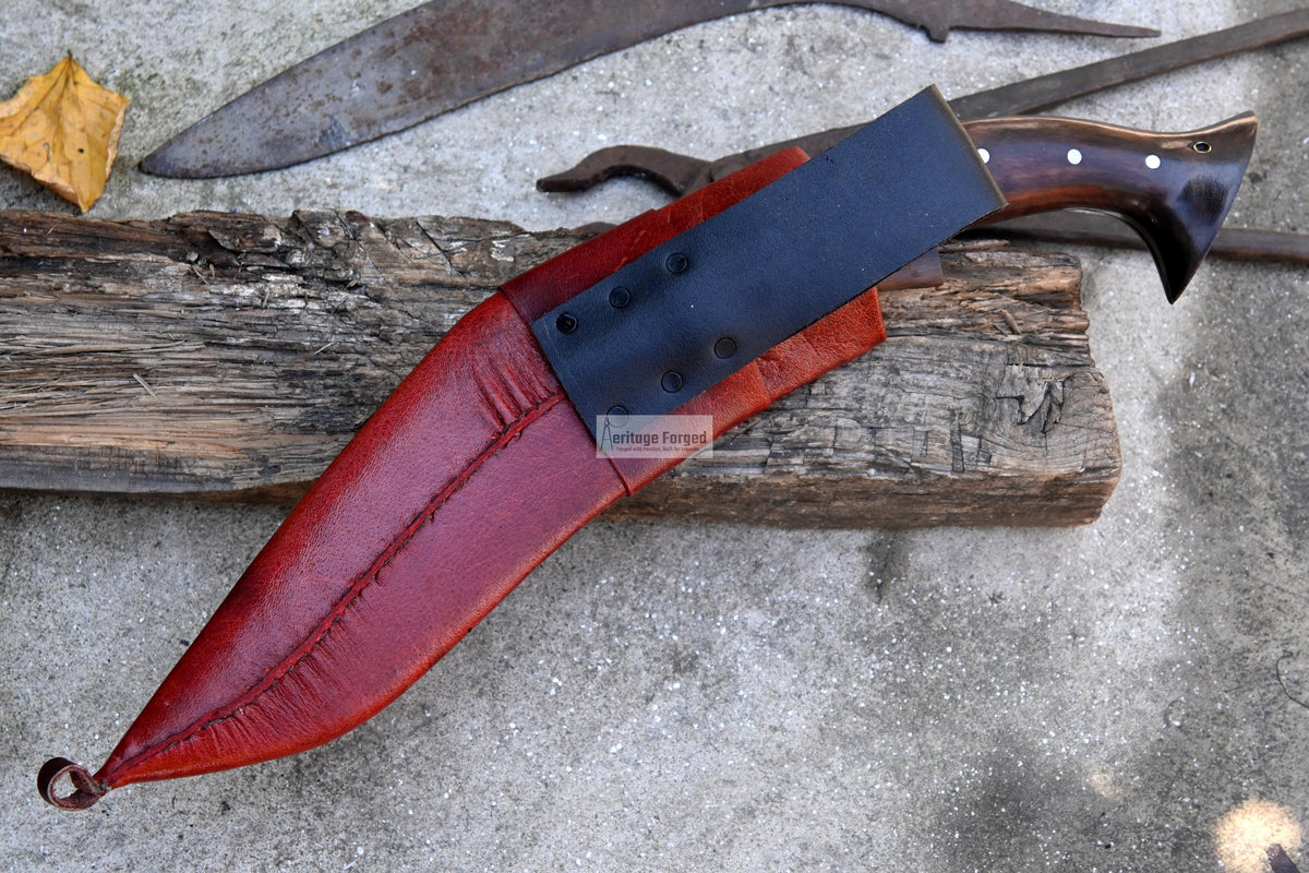 HISTORICAL KHUKURI / kukri Machete/ 12 inches Long Blade Heavy duties machete/ Full tang/ Leaf spring of truck/ Tempered/Sharpen/Working