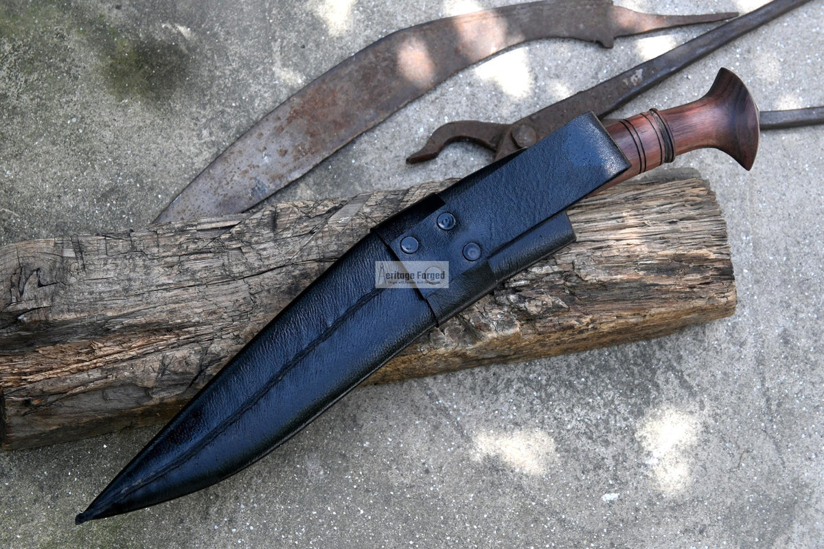 SIRUPATE KHUKURI / kukri Machete/ 12 inches Long Blade most famous kukri/ Full tang/ Leaf spring of truck/ Tempered/Sharpen/Working kukri