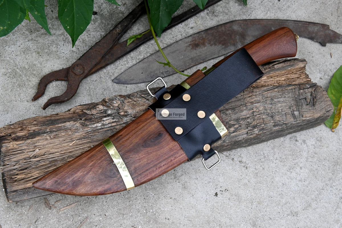 CHEF CLEAVER/ Kitchen Chopper / 10 inches long Blade / Hand forged hunting knife / jungle chef knife / Tempered / Sharpen/ Ready to use