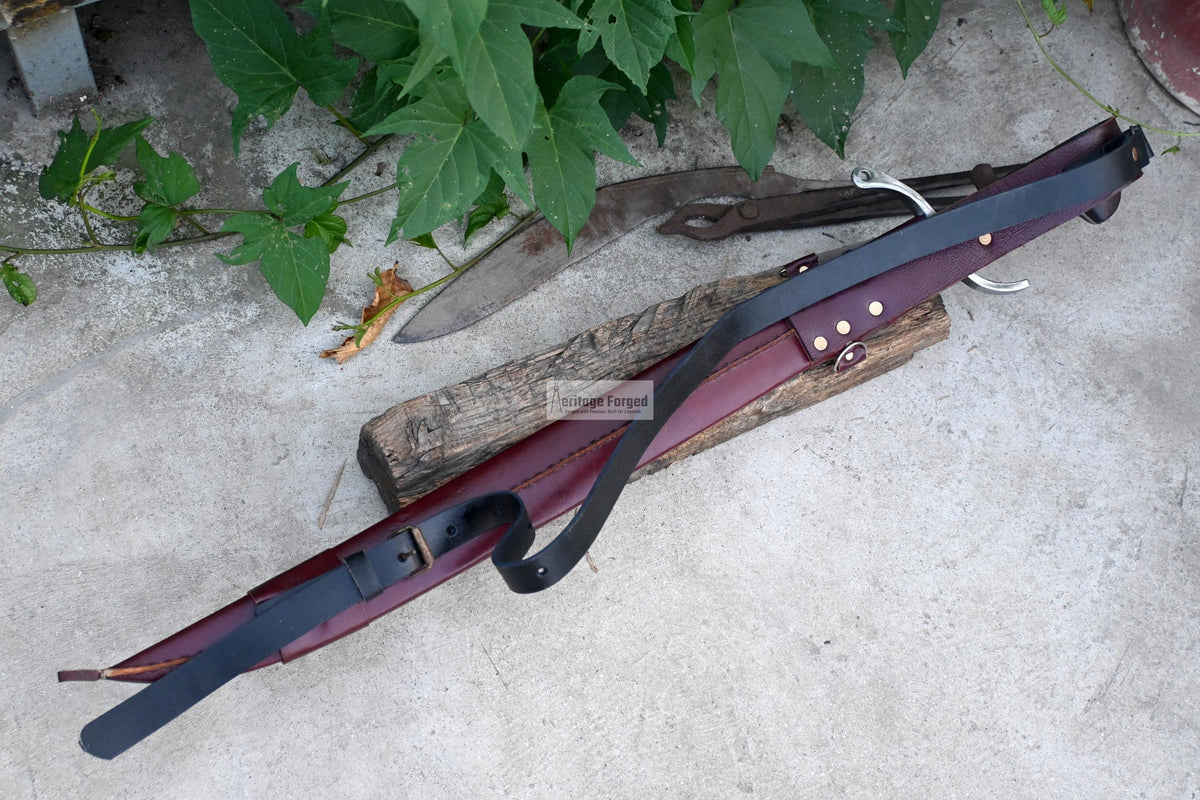 SINGLE EDGE SWORD/24 inches Long Blade hand forged Sword/Leaf spring of truck/Rosewood Handle/Sharpen/Tempered/Ready to use/knife/knives