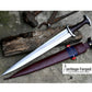 SWISS DEGEN SWORD /17 inches long Blade Hand forged sword/Leaf spring of truck/Balance water tempered/Short sword/Sharpen/Sheath included