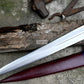 SWISS DEGEN SWORD /17 inches long Blade Hand forged sword/Leaf spring of truck/Balance water tempered/Short sword/Sharpen/Sheath included