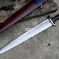 SWISS DEGEN SWORD /17 inches long Blade Hand forged sword/Leaf spring of truck/Balance water tempered/Short sword/Sharpen/Sheath included