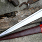 Scottish Dirk knife with 5160 carbon steel blade and rosewood handle