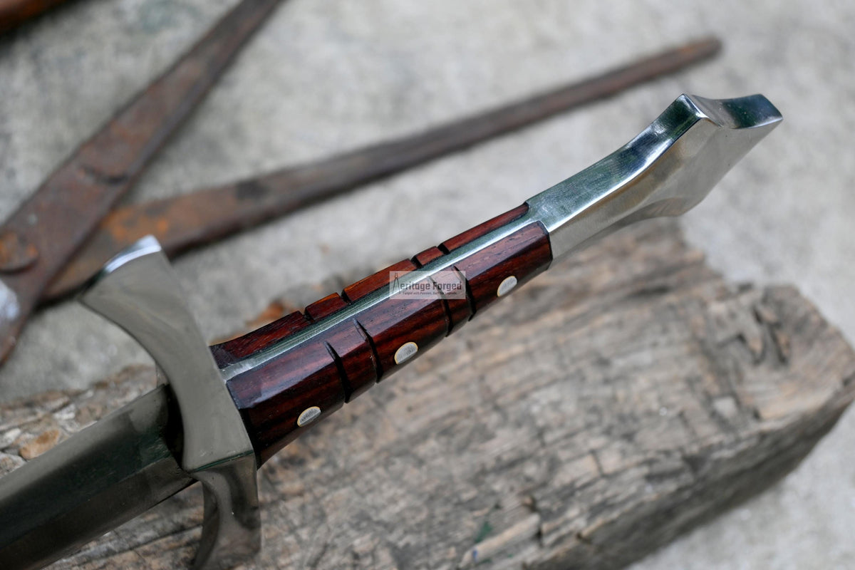 Viking dagger rosewood handle and carbon steel blade