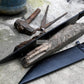  Hand forged Viking dagger blade detail