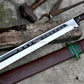 SEAX MACHETE / Large Jungle Machete/ 20 inches Long Blade Heavy duties machete/ Full tang/ Leaf spring of truck/ Tempered/Sharpen/Working