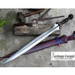 BRONZE AGE SWORD/24 inches Long Blade hand forged Sword/Leaf spring of truck/Rosewood Handle/Sharpen/Tempered/Ready to use/knife/knives