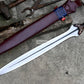 BRONZE AGE SWORD/24 inches Long Blade hand forged Sword/Leaf spring of truck/Rosewood Handle/Sharpen/Tempered/Ready to use/knife/knives