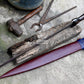 BRONZE AGE SWORD/24 inches Long Blade hand forged Sword/Leaf spring of truck/Rosewood Handle/Sharpen/Tempered/Ready to use/knife/knives