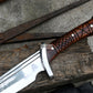 CHOPPER KNIFE / 13 inches long Blade Hunting knife / Hand forged knife / Made from Leaf spring of truck / Tempered / Sharpen/ Ready to use