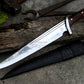 CHOPPER KNIFE / 13 inches long Blade Hunting knife / Hand forged knife / Made from Leaf spring of truck / Tempered / Sharpen/ Ready to use