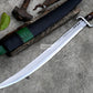 SCIMITAR SWORD/24 inches Long Blade hand forged Sword/Leaf spring of truck/Rosewood Handle/Sharpen/Tempered/Ready to use/knife/knives