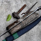 SCIMITAR SWORD/24 inches Long Blade hand forged Sword/Leaf spring of truck/Rosewood Handle/Sharpen/Tempered/Ready to use/knife/knives