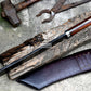RAMBO IV KNIFE/ Rambo 4 knife/ Cleaver /13 inches long Blade hand forged knife/Made from leaf spring/ Tempered/ Sharpen/Ready to use