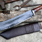 RAMBO IV KNIFE/ Rambo 4 knife/ Cleaver /13 inches long Blade hand forged knife/Made from leaf spring/ Tempered/ Sharpen/Ready to use