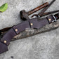 KHOPESH MACHETE/ 20 inches Long Blade hand forged Egyptian  khopesh sword /Leaf spring of truck /Sharpen/Tempered/Ready to use/knife/knives