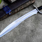JUNGLE MACHETE / Large Jungle Machete/22 inches Long Blade Heavy duties machete/ Full tang/ Leaf spring of truck/ Tempered/Sharpen/Working