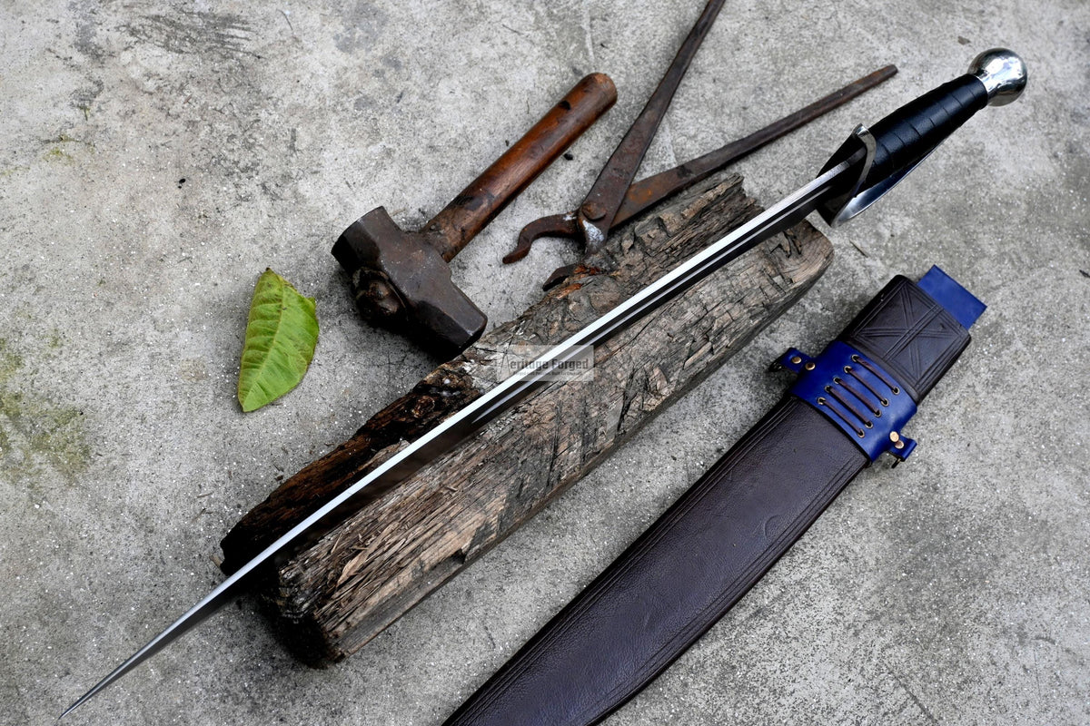 JUNGLE MACHETE / Large Jungle Machete/22 inches Long Blade Heavy duties machete/ Full tang/ Leaf spring of truck/ Tempered/Sharpen/Working