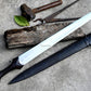 CELTIC TENE SWORD/24 inches Long Blade hand forged Sword/Leaf spring of truck/Rosewood Handle/Sharpen/Tempered/Ready to use/knife/knives