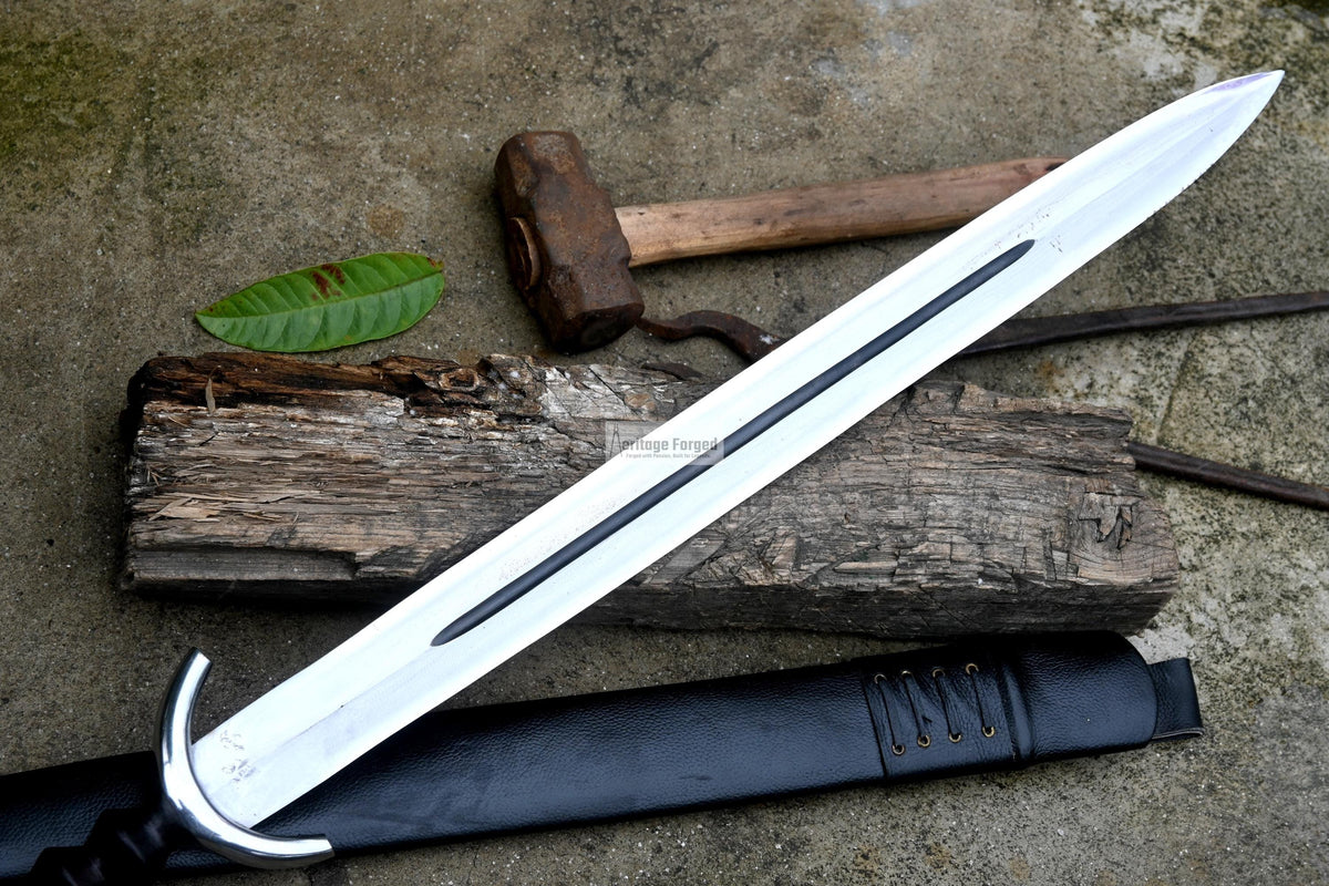 TENE SWORD/22 inches Long Blade hand forged Sword/Leaf spring of truck/Rosewood Handle/Sharpen/Tempered/Ready to use/knife/knives