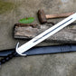 TENE SWORD/22 inches Long Blade hand forged Sword/Leaf spring of truck/Rosewood Handle/Sharpen/Tempered/Ready to use/knife/knives