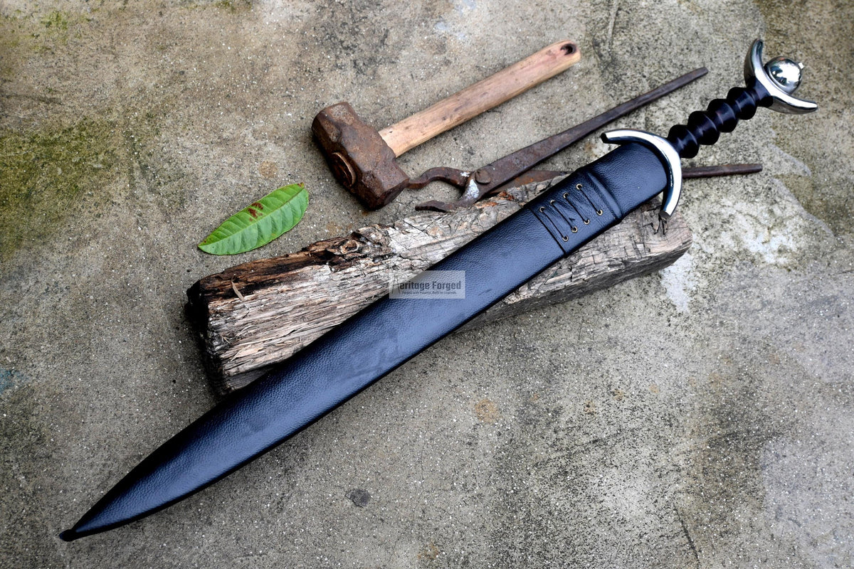 TENE SWORD/22 inches Long Blade hand forged Sword/Leaf spring of truck/Rosewood Handle/Sharpen/Tempered/Ready to use/knife/knives