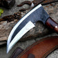 KAMA KNIFE/Traditional Japanese knife/Farmer Sickle /Leaf spring of truck/Rosewood Handle/Sharpen/Tempered/Ready to use/knife/knives