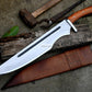 JUNGLE MACHETE / Large Jungle Machete/18 inches Long Blade Heavy duties machete/ Full tang/ Leaf spring of truck/ Tempered/Sharpen/Working