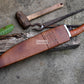 JUNGLE MACHETE / Large Jungle Machete/18 inches Long Blade Heavy duties machete/ Full tang/ Leaf spring of truck/ Tempered/Sharpen/Working
