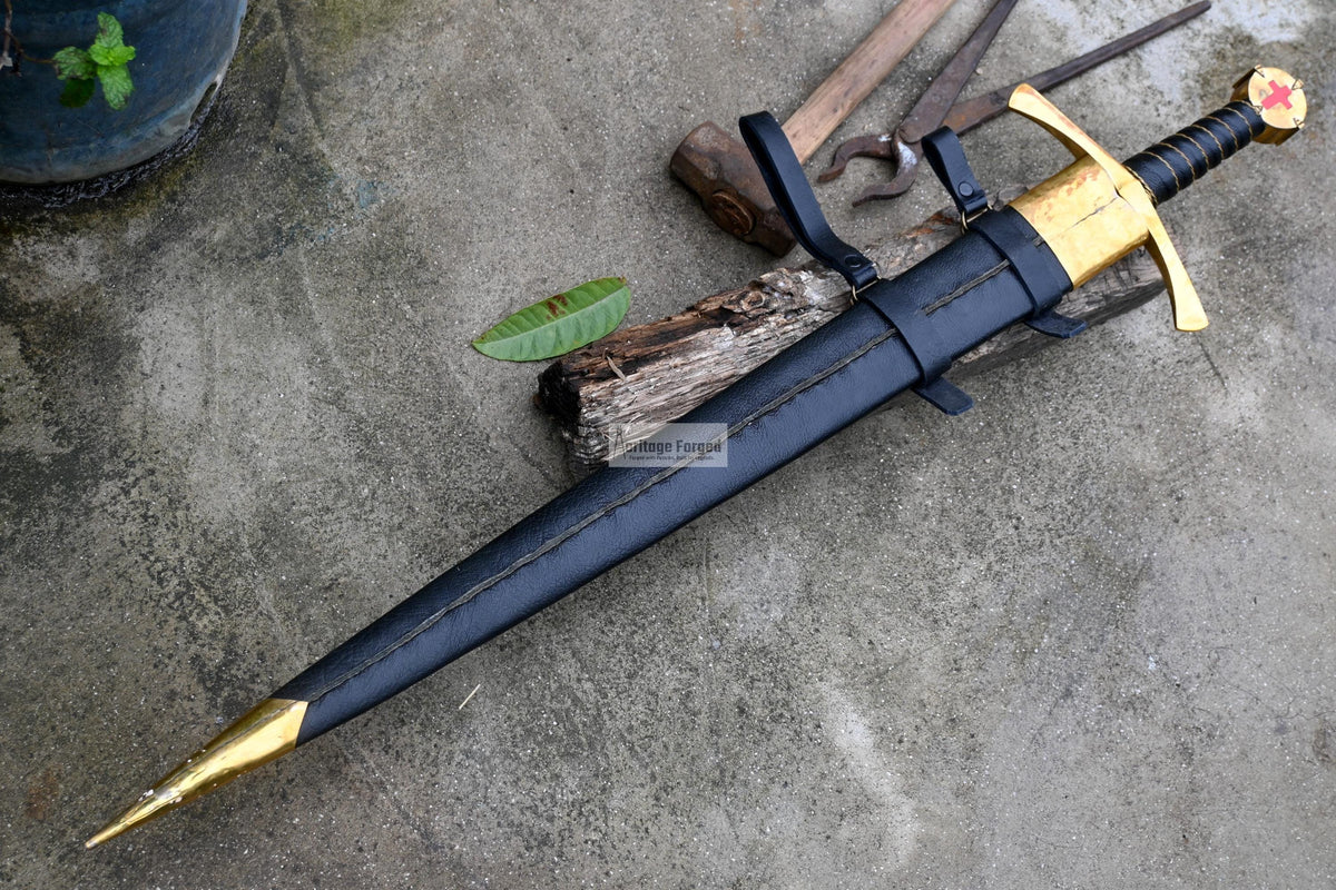VIKING SWORD/27 inches Long Blade hand forged Sword/Leaf spring of truck/Rosewood Handle/Sharpen/Tempered/Ready to use/knife/knives
