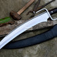 KORTADA MACHETE/21 inches long Blade Large Jungle machete/ Real working machete/ Historical Machete/Best for Heavy duties/Carbon steel/Sharp