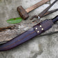 HUNTING KNIFE / 15 inches long Blade Hunting knife / Hand forged knife / Made from Leaf spring of truck / Tempered / Sharpen/ Ready to use