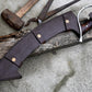 KHOPESH MACHETE/ 16 inches Long Blade hand forged Egyptian  khopesh sword /Leaf spring of truck /Sharpen/Tempered/Ready to use/knife/knives