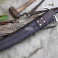 PARANG MACHETE / Large Jungle Machete/18 inches Long Blade Heavy duties machete/ Full tang/ Leaf spring of truck/ Tempered/Sharpen/Working