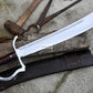 PARANG MACHETE / Large Jungle Machete/18 inches Long Blade Heavy duties machete/ Full tang/ Leaf spring of truck/ Tempered/Sharpen/Working