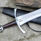 VIKING SWORD/24 inches Long Blade hand forged Sword/Leaf spring of truck/Rosewood Handle/Sharpen/Tempered/Ready to use/knife/knives