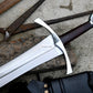 VIKING SWORD/24 inches Long Blade hand forged Sword/Leaf spring of truck/Rosewood Handle/Sharpen/Tempered/Ready to use/knife/knives