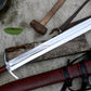SINGLE EDGE SWORD/24 inches Long Blade hand forged Sword/Leaf spring of truck/Rosewood Handle/Sharpen/Tempered/Ready to use/knife/knives