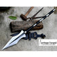 ACHILLES SPEAR / hand forged spear /12 inches Long Blade spear/ Greek Achilles Spear/ Full tang/ Leaf spring of truck/ Tempered/Sharpen