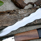 PUNYAL DAGGER/12 inches Long Blade hand forged Kris Dagger/Leaf spring of truck/Rosewood Handle/Sharpen/Tempered/Ready to use/knife/knives
