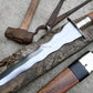 PUNYAL DAGGER/12 inches Long Blade hand forged Kris Dagger/Leaf spring of truck/Rosewood Handle/Sharpen/Tempered/Ready to use/knife/knives