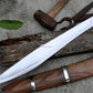 GARAB SWORD /20 inches long Blade Hand Forged Filipino Sword/ Machete/Handmade from Leaf spring of Truck-Balance water tempered/Sharp