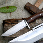 BOWIE KNIFE / 12 inches long Blade Hunting knife / Hand forged knife / Made from Leaf spring of truck / Tempered / Sharpen/ Ready to use