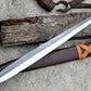 GREEK XIPHOS/ 21 inches Long Blade hand forged historical Sword/Leaf spring of truck/Wooden Handle/Custom forged sword