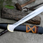 GREEK XIPHOS/ 22 inches Long Blade hand forged historical Sword/Leaf spring of truck/Wooden Handle/Custom forged sword
